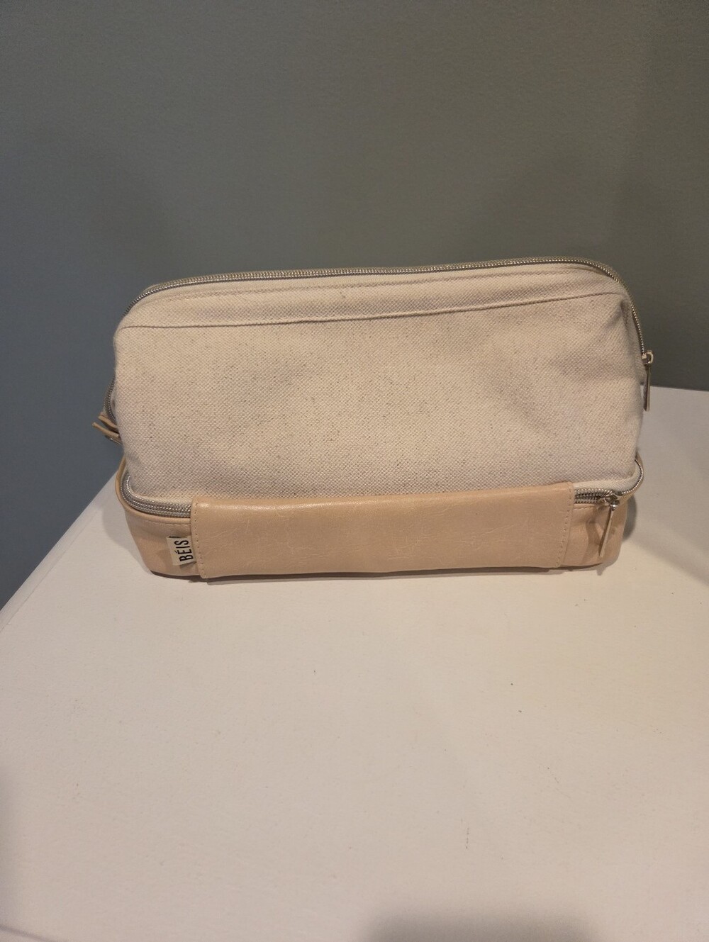 BEIS Canvas and Leather Dopp Kit - Picture 2 of 13